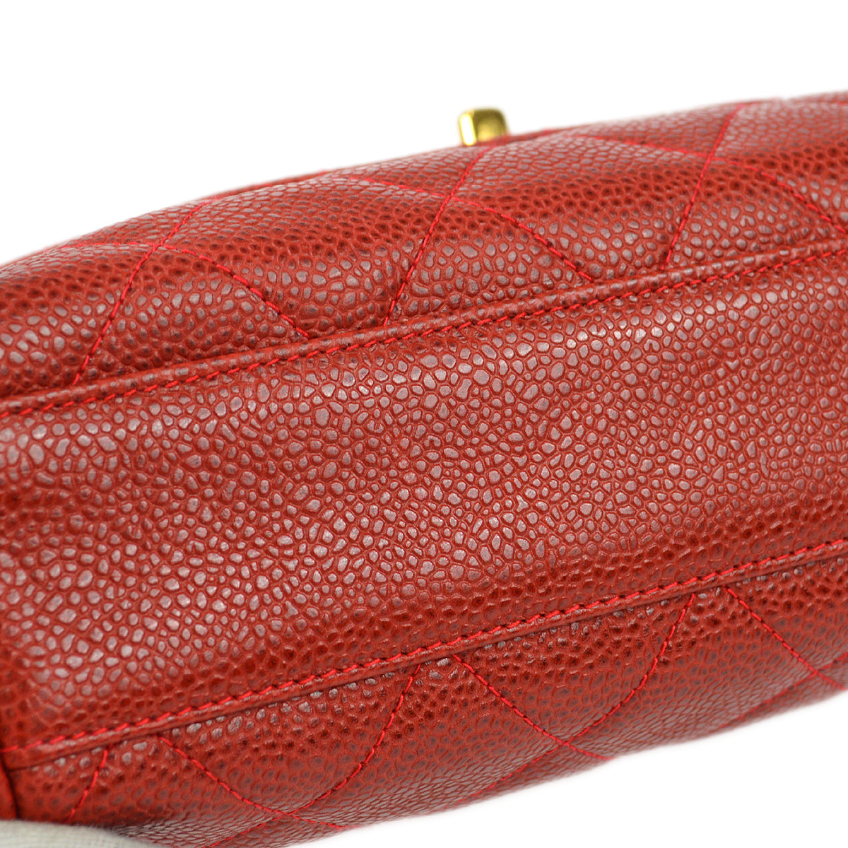 Chanel 1994-1996 Pocket Camera Bag Small Red Caviar
