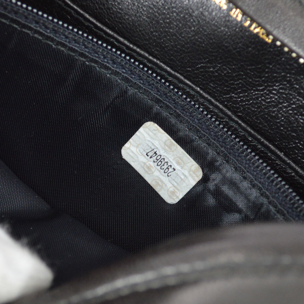Chanel 1991-1994 Vertical Stitch Camera Bag Small Black Lambskin