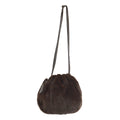 Chanel 1997-1999 Bucket Bag Brown Rabbit Fur