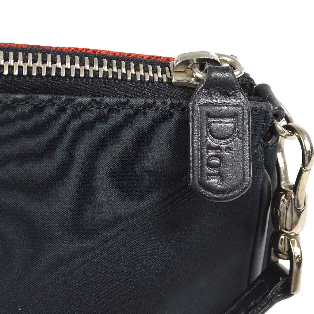 CHRISTIAN DIOR 2002 Beaded Rose Saddle Bag Mini 88466