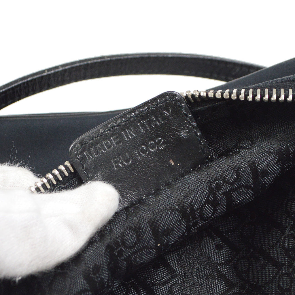 CHRISTIAN DIOR 2002 Beaded Rose Saddle Bag Mini 88466