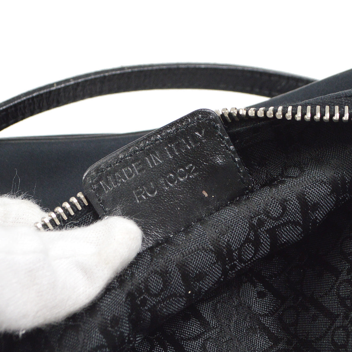 CHRISTIAN DIOR 2002 Beaded Rose Saddle Bag Mini 88466