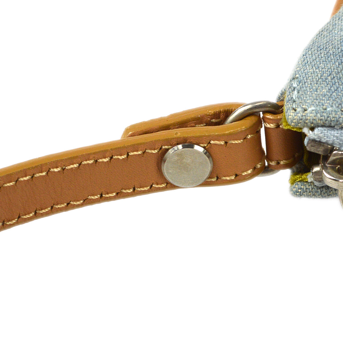 CHRISTIAN DIOR 2001 Saddle Bag Mini Denim 67991