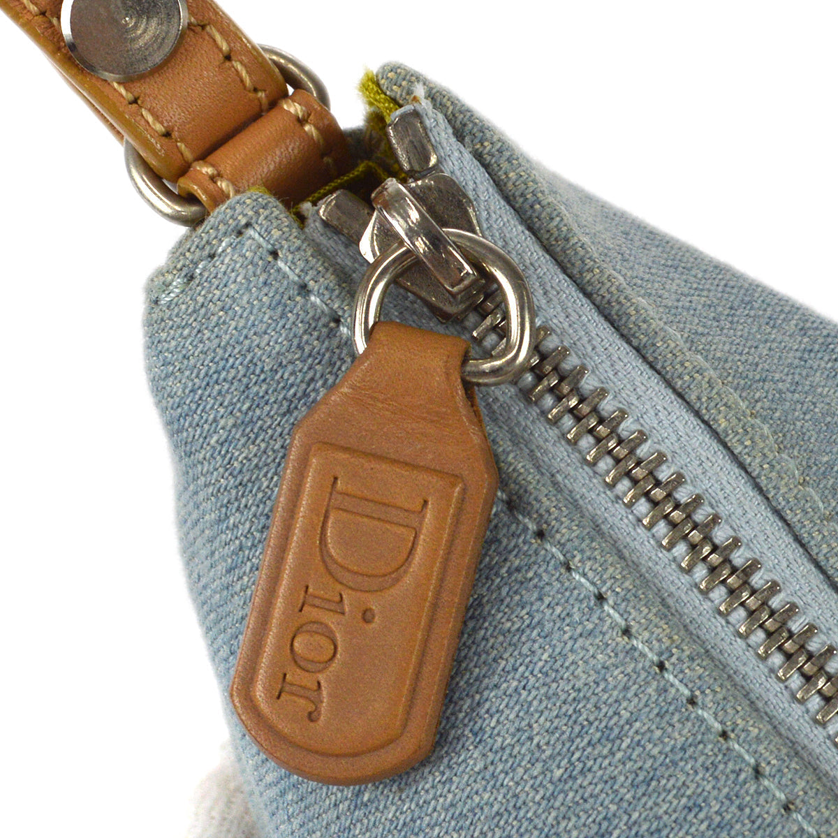 CHRISTIAN DIOR 2001 Saddle Bag Mini Denim 67991
