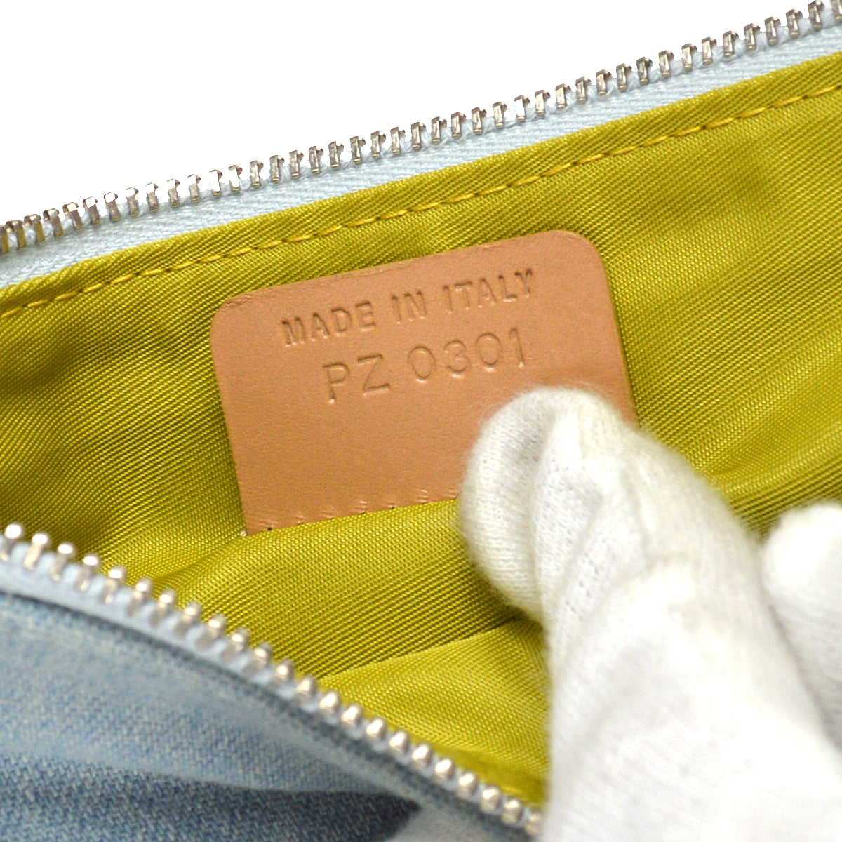 CHRISTIAN DIOR 2001 Saddle Bag Mini Denim 67991