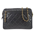 Chanel 1996-1997 Camera Bag Large Black Caviar