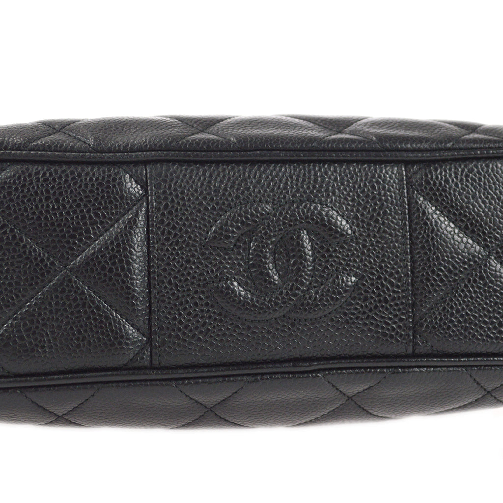 Chanel 1996-1997 Camera Bag Large Black Caviar
