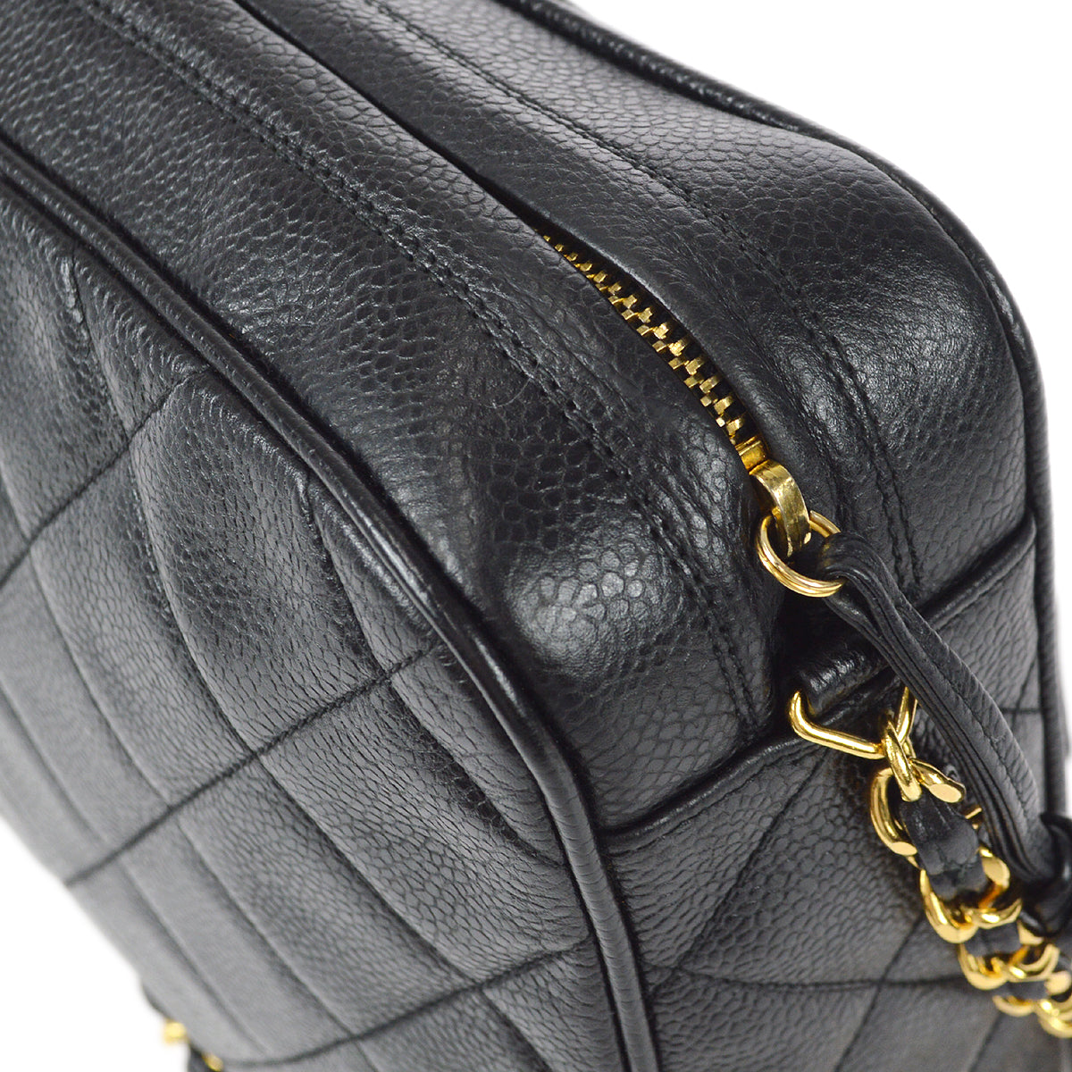 Chanel 1996-1997 Camera Bag Large Black Caviar