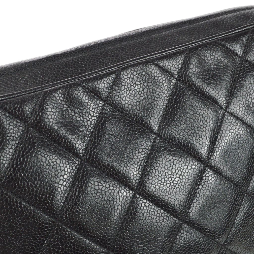 Chanel 1996-1997 Camera Bag Large Black Caviar