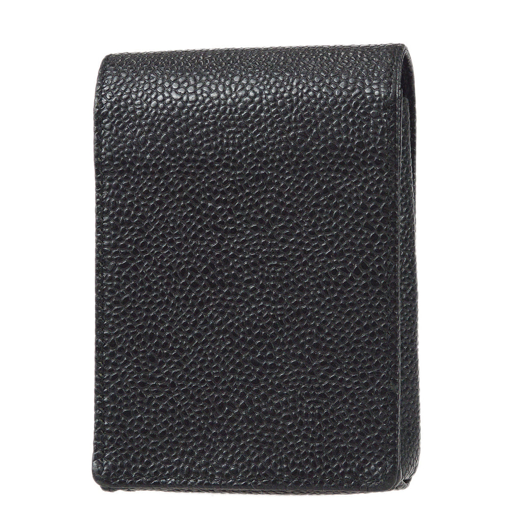 Chanel Cigarette Case Pouch Bag Caviar Black