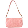 Chanel Chain Handbag Pink Caviar