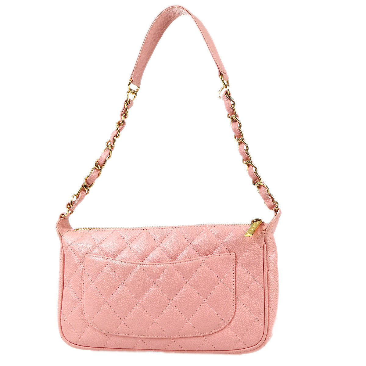 Chanel Chain Handbag Pink Caviar