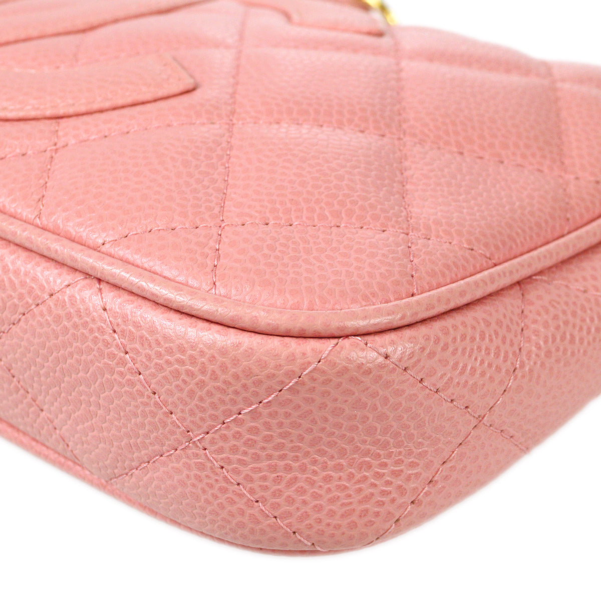 Chanel Chain Handbag Pink Caviar
