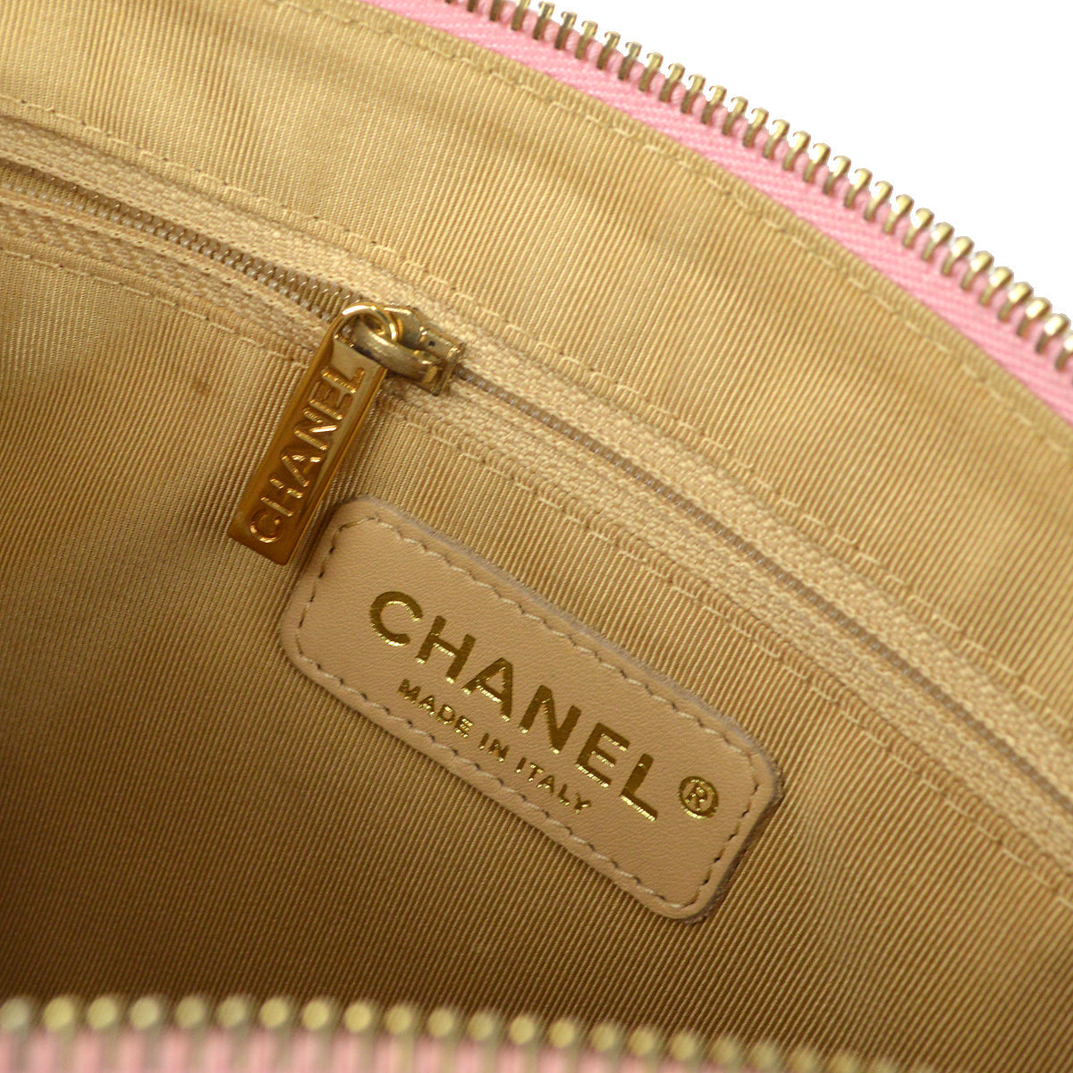 Chanel Chain Handbag Pink Caviar