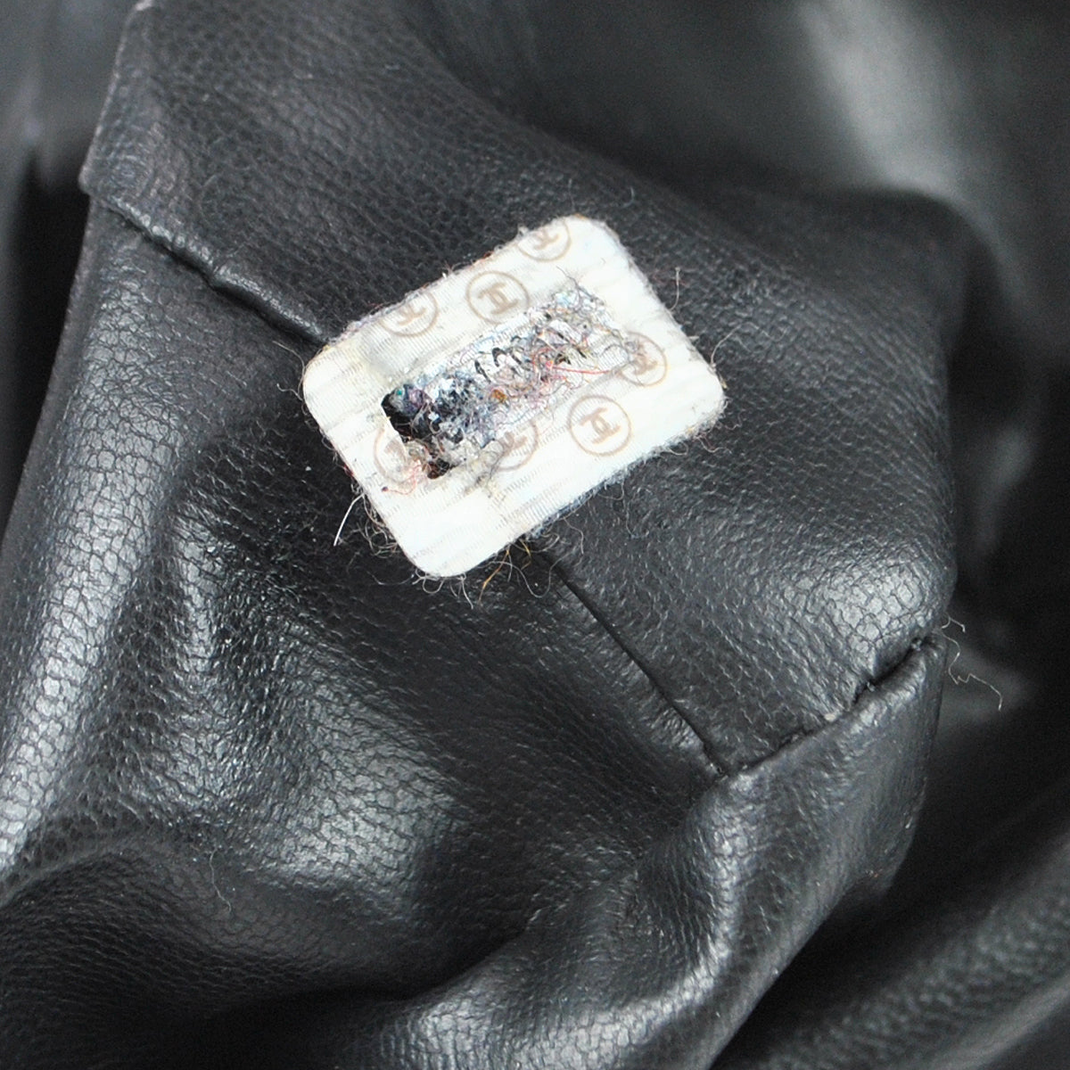 Chanel Bucket Drawstring Chain Shoulder Bag Black Caviar