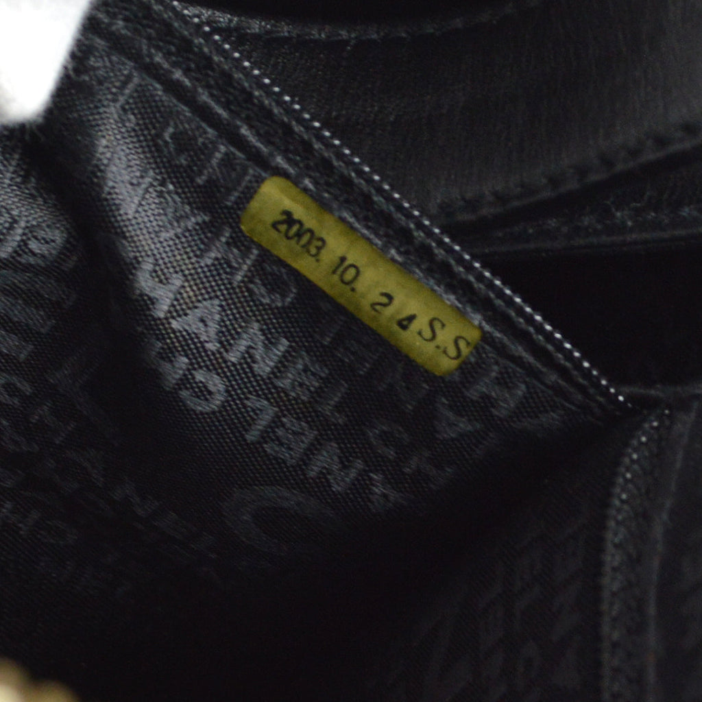 Chanel Choco Bar Shoulder Bag Black Lambskin