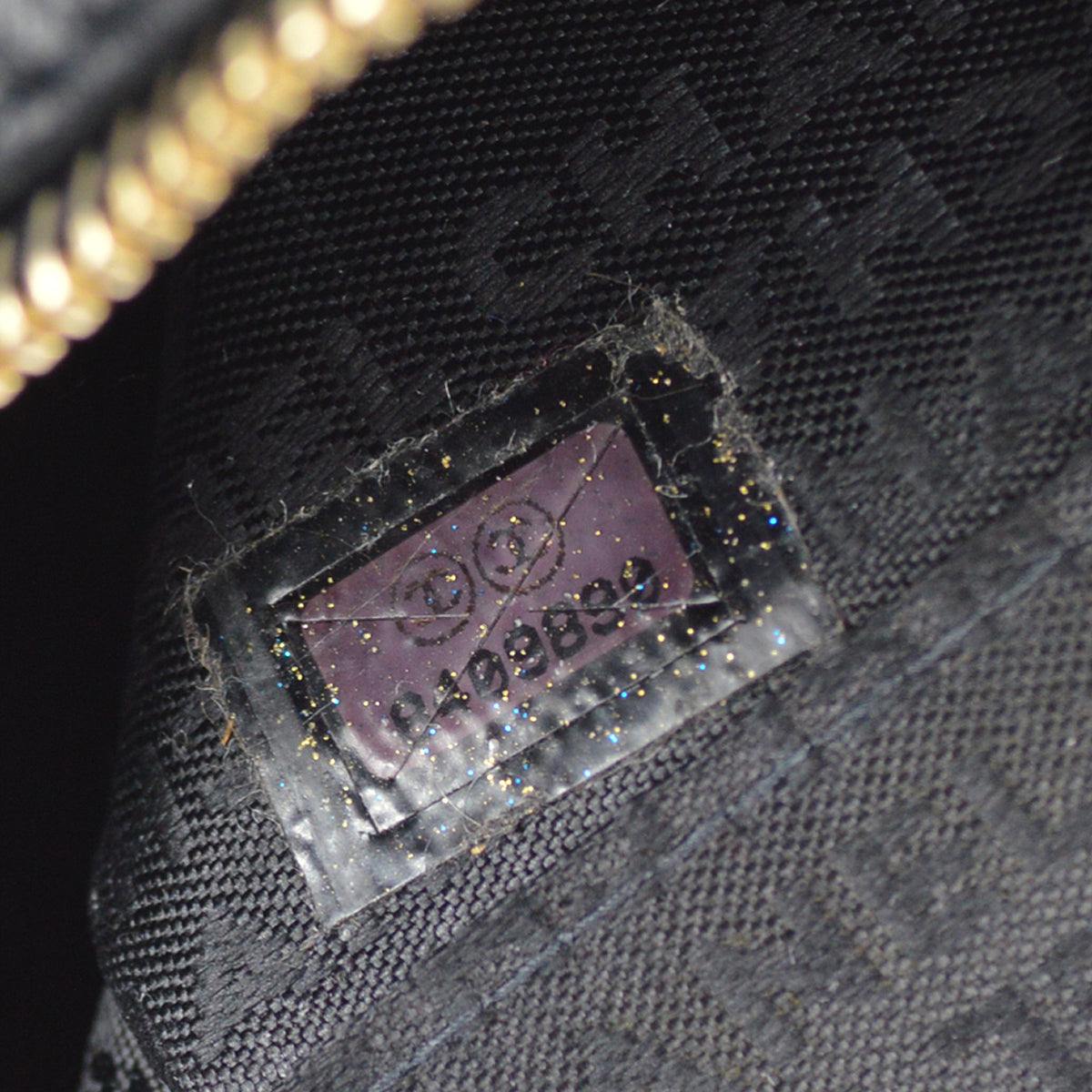 Chanel Choco Bar Shoulder Bag Black Lambskin