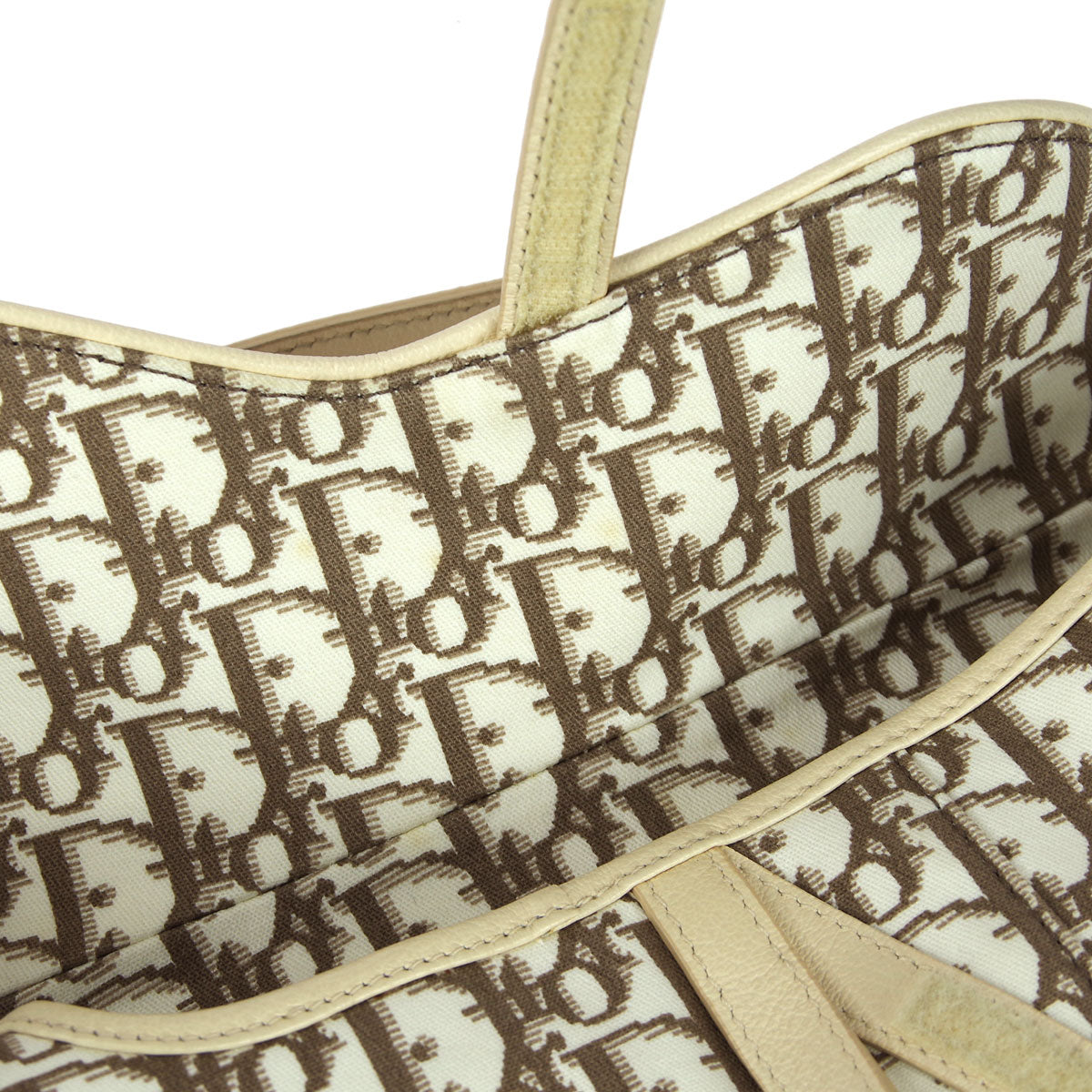 CHRISTIAN DIOR 2005 Floral Embroidered Trotter Saddle Bag 78432