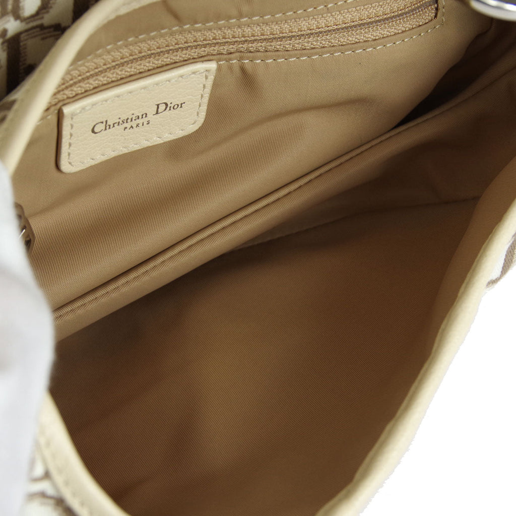 CHRISTIAN DIOR 2005 Floral Embroidered Trotter Saddle Bag 78432