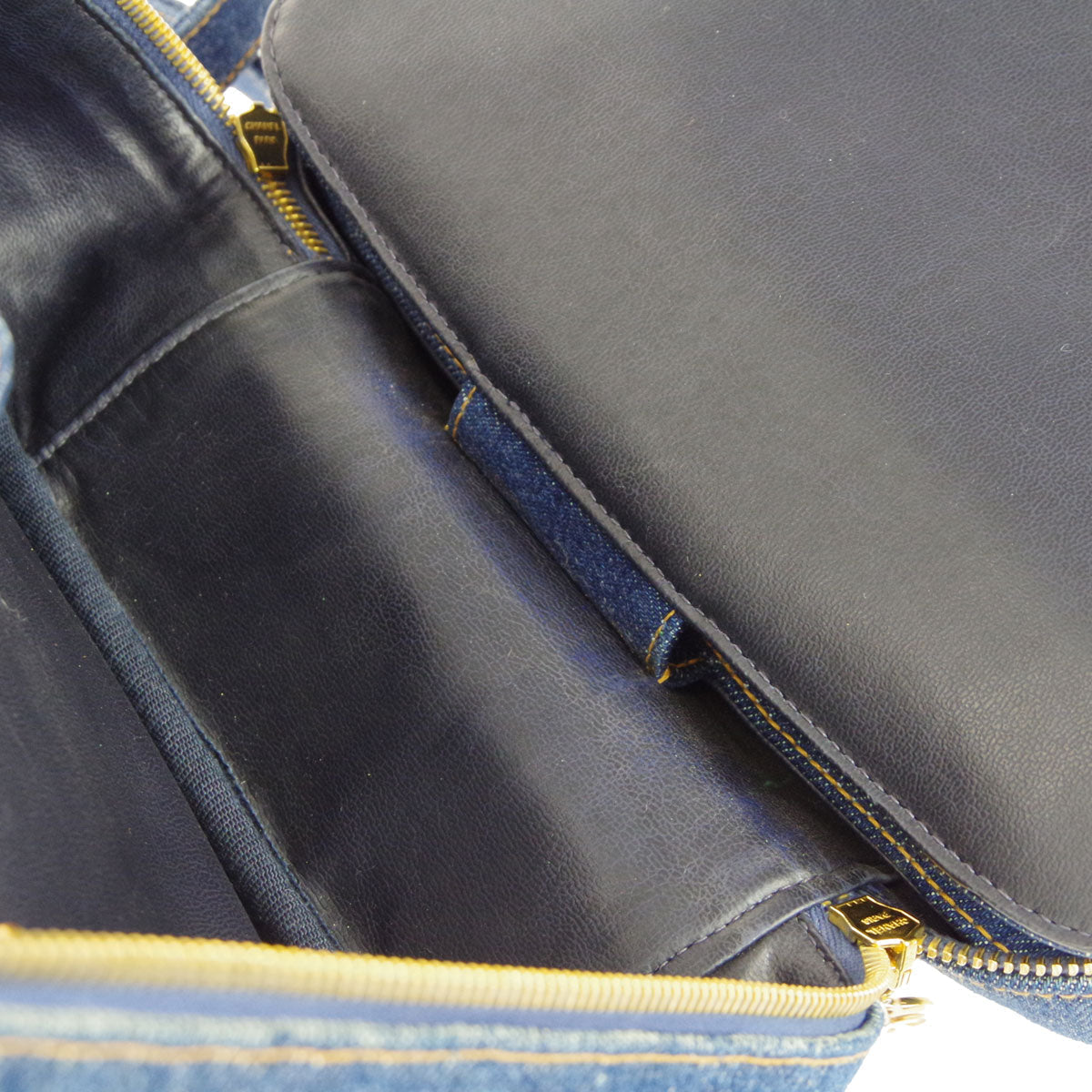 Chanel 1996-1997 Timeless Lunch Box Vanity Handbag 24 Denim