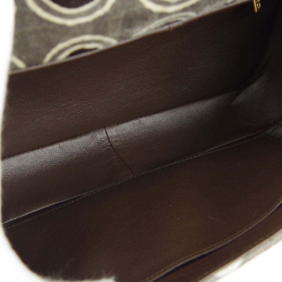 Chanel 2001 COCO Handbag Gray Velvet