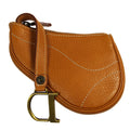 CHRISTIAN DIOR Saddle Coin Wallet Bag Brown 78752