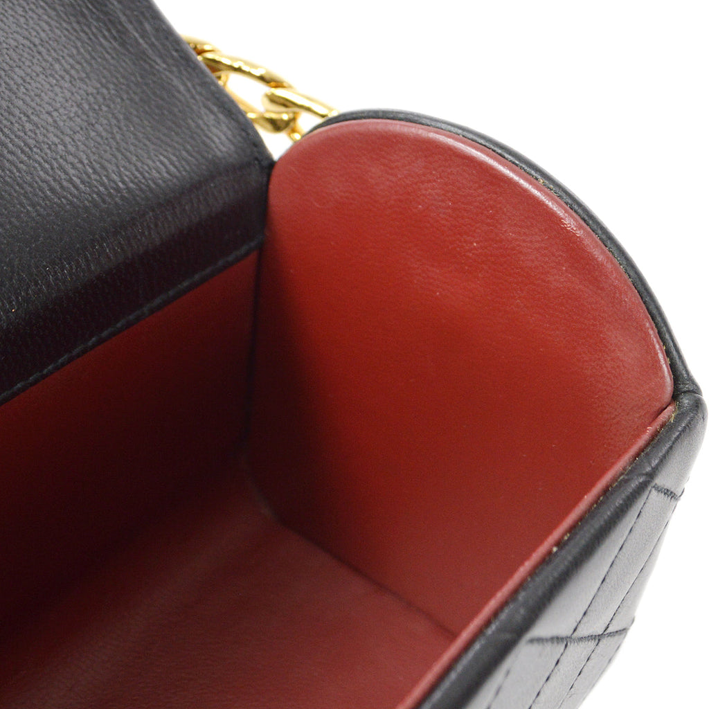 Chanel 1986-1988 Chain Top Handle Bag Lambskin