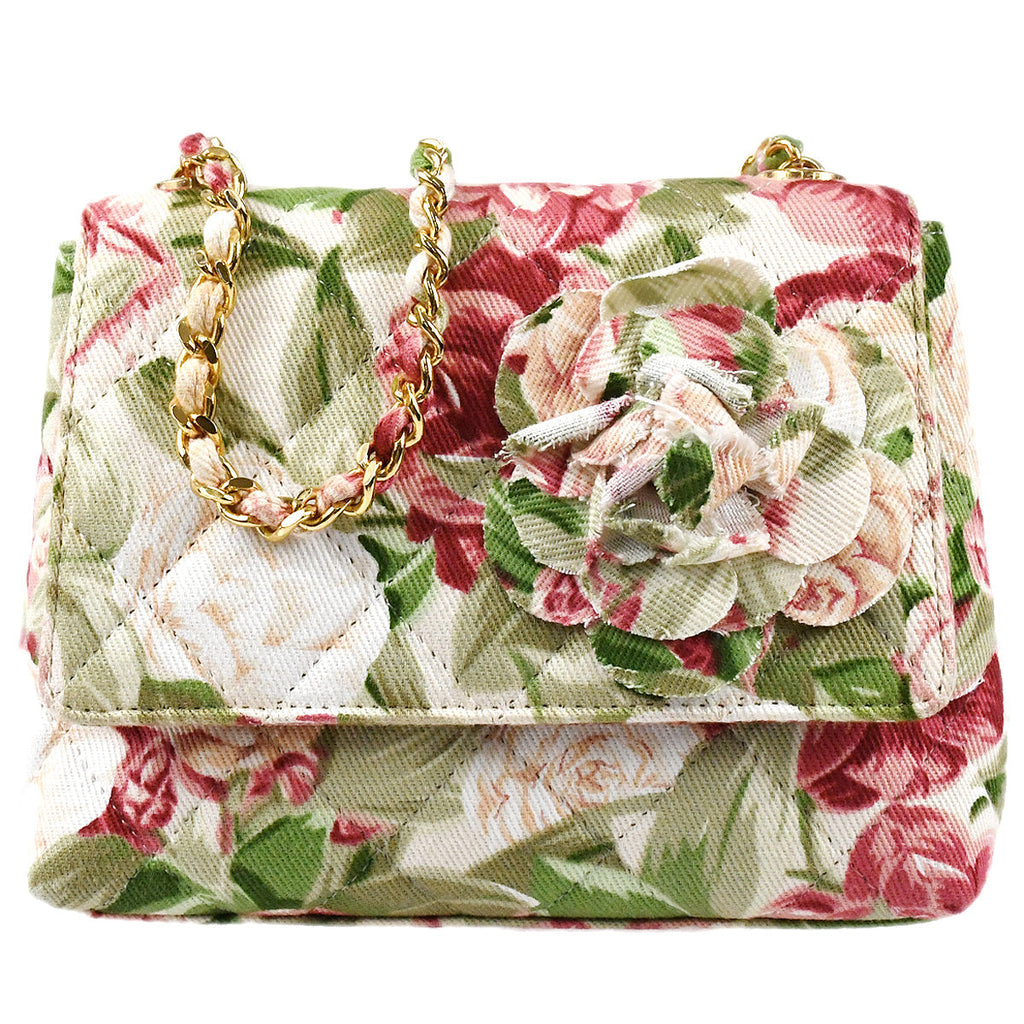 Chanel Camellia Single Chain Shoulder Bag Multicolor