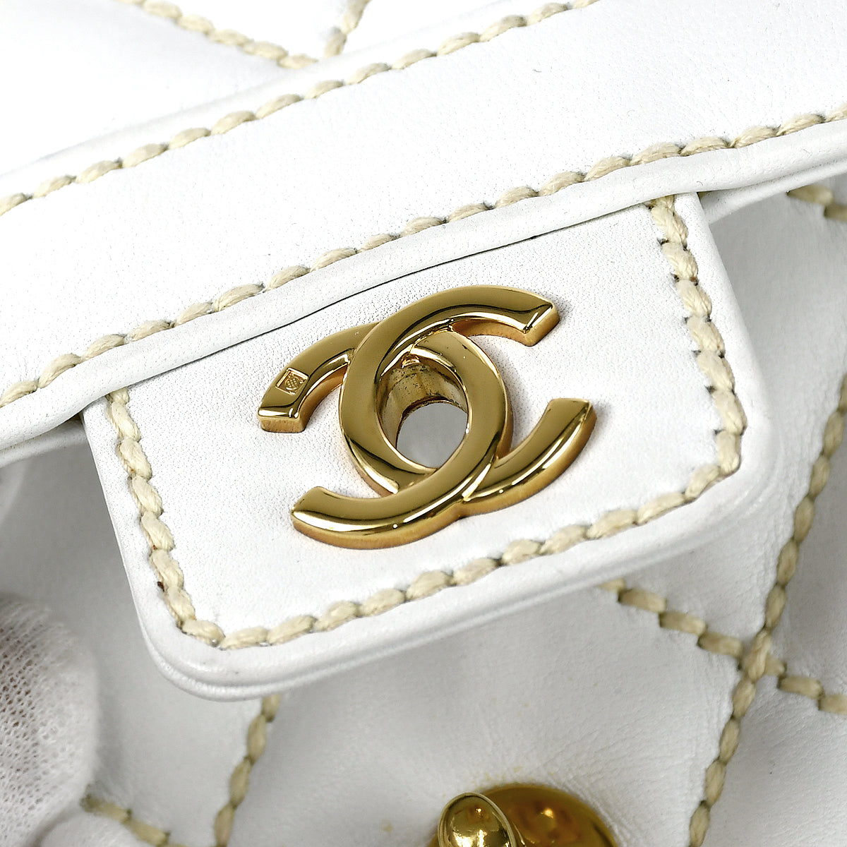 Chanel 2004-2005 Wild Stitch Handbag Medium Calfskin