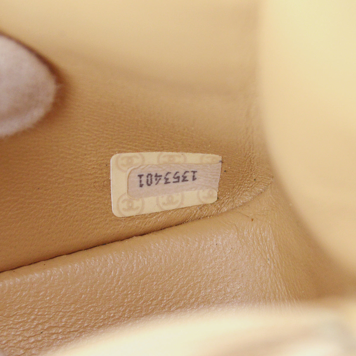 Chanel Full Flap Chain Shoulder Bag Beige Lambskin