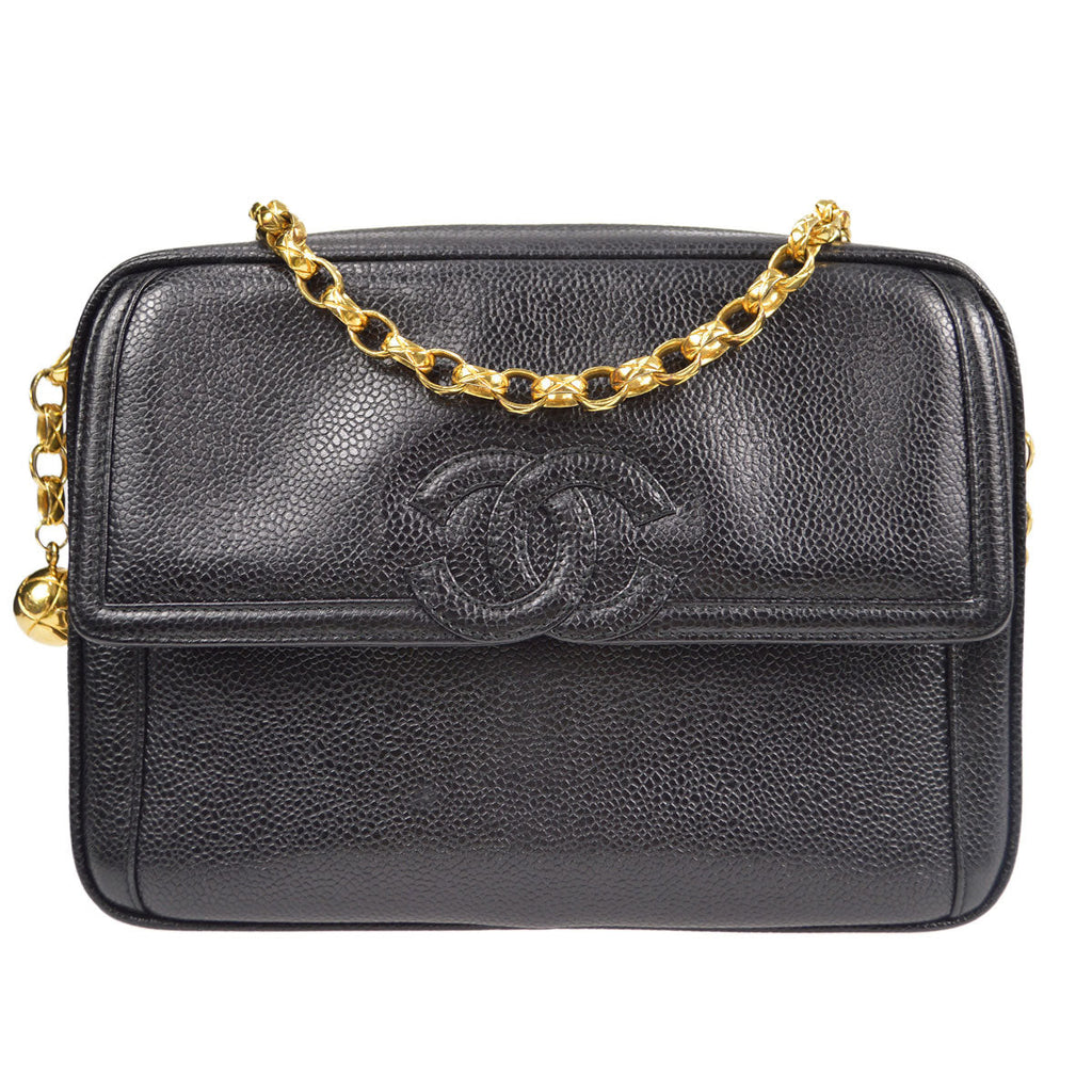 Chanel Bijou Chain Shoulder Bag Black Caviar