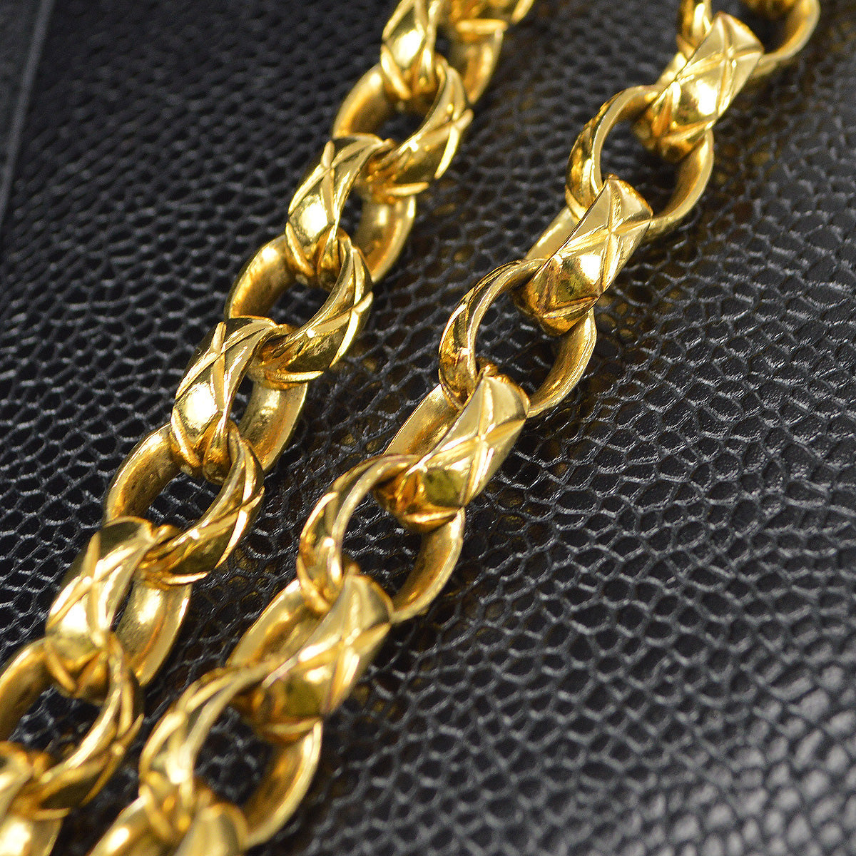 Chanel Bijou Chain Shoulder Bag Black Caviar