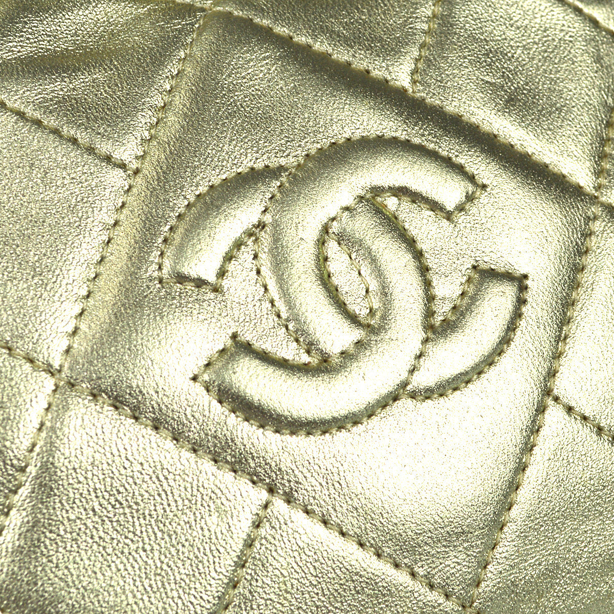Chanel Fringe Chain Belt Bum Bag Gold Lambskin