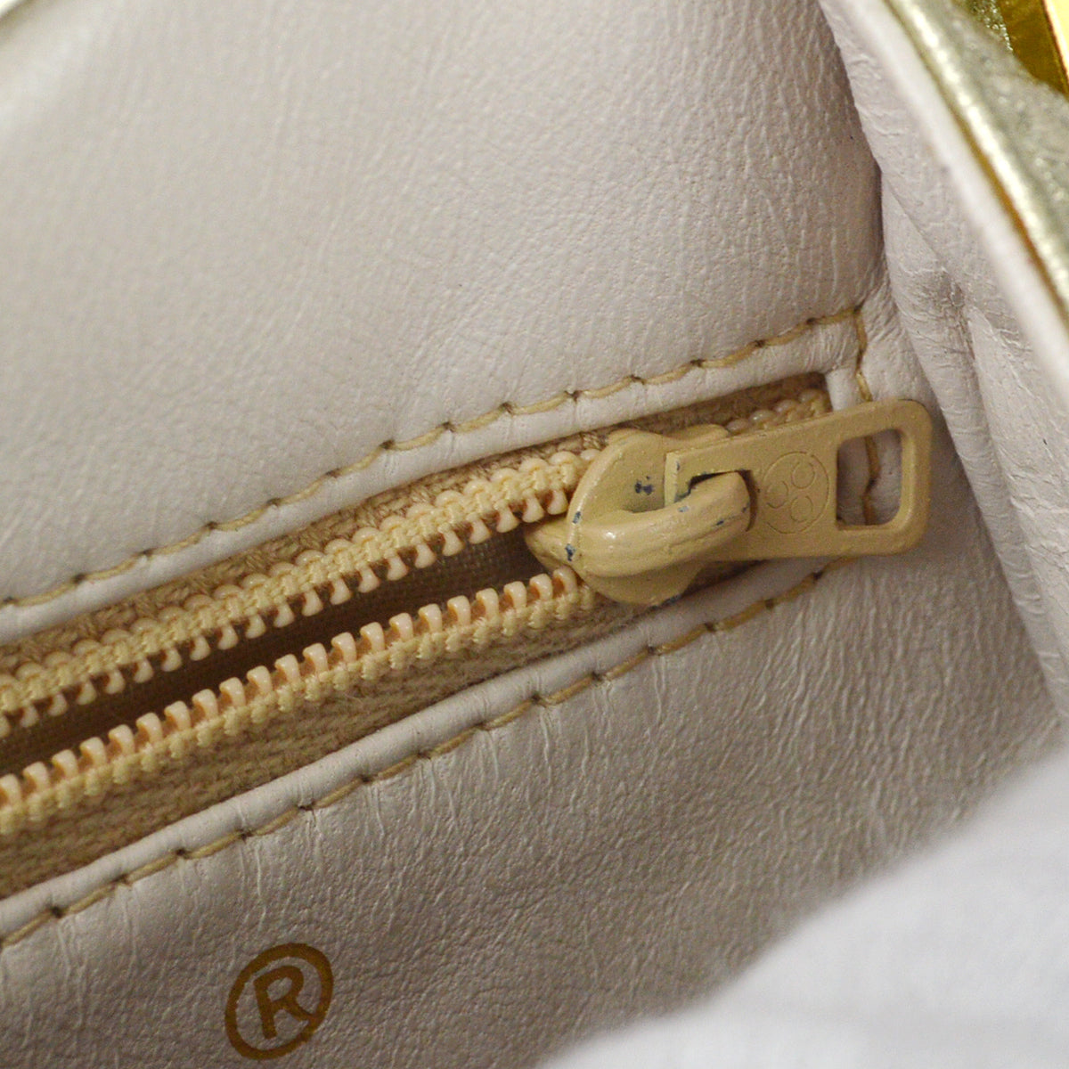 Chanel Fringe Chain Belt Bum Bag Gold Lambskin