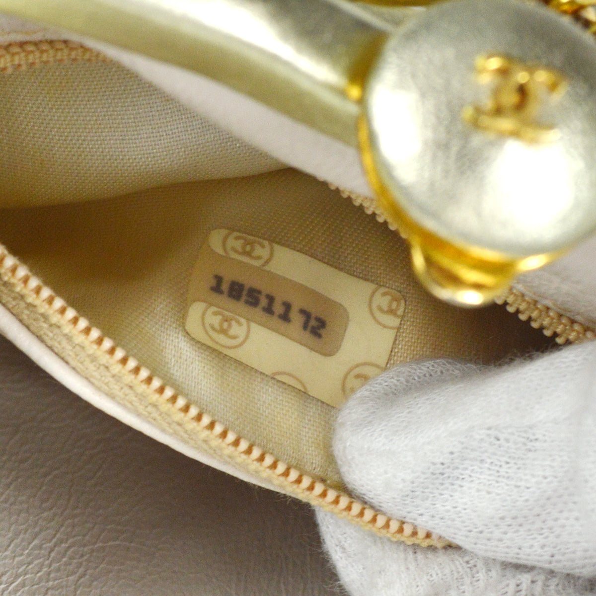 Chanel Fringe Chain Belt Bum Bag Gold Lambskin