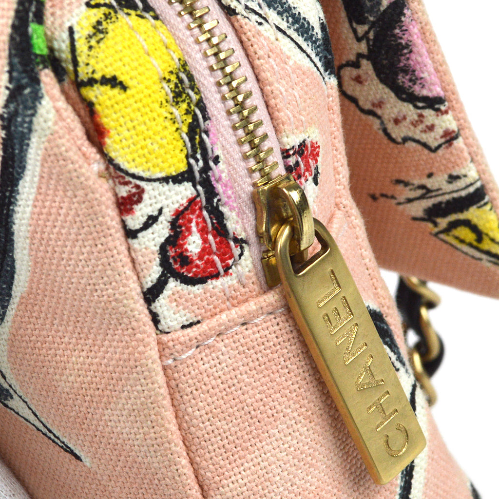 Chanel Double Chain Shoulder Bag Pink