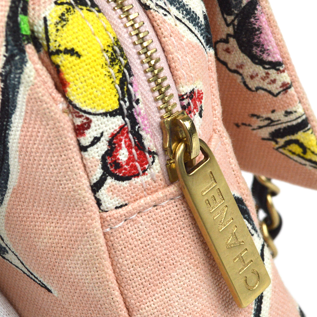 Chanel Double Chain Shoulder Bag Pink