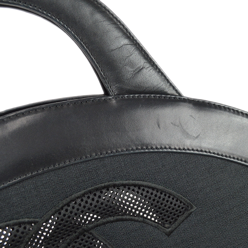 Chanel 2001-2003 Camellia Handbag Black