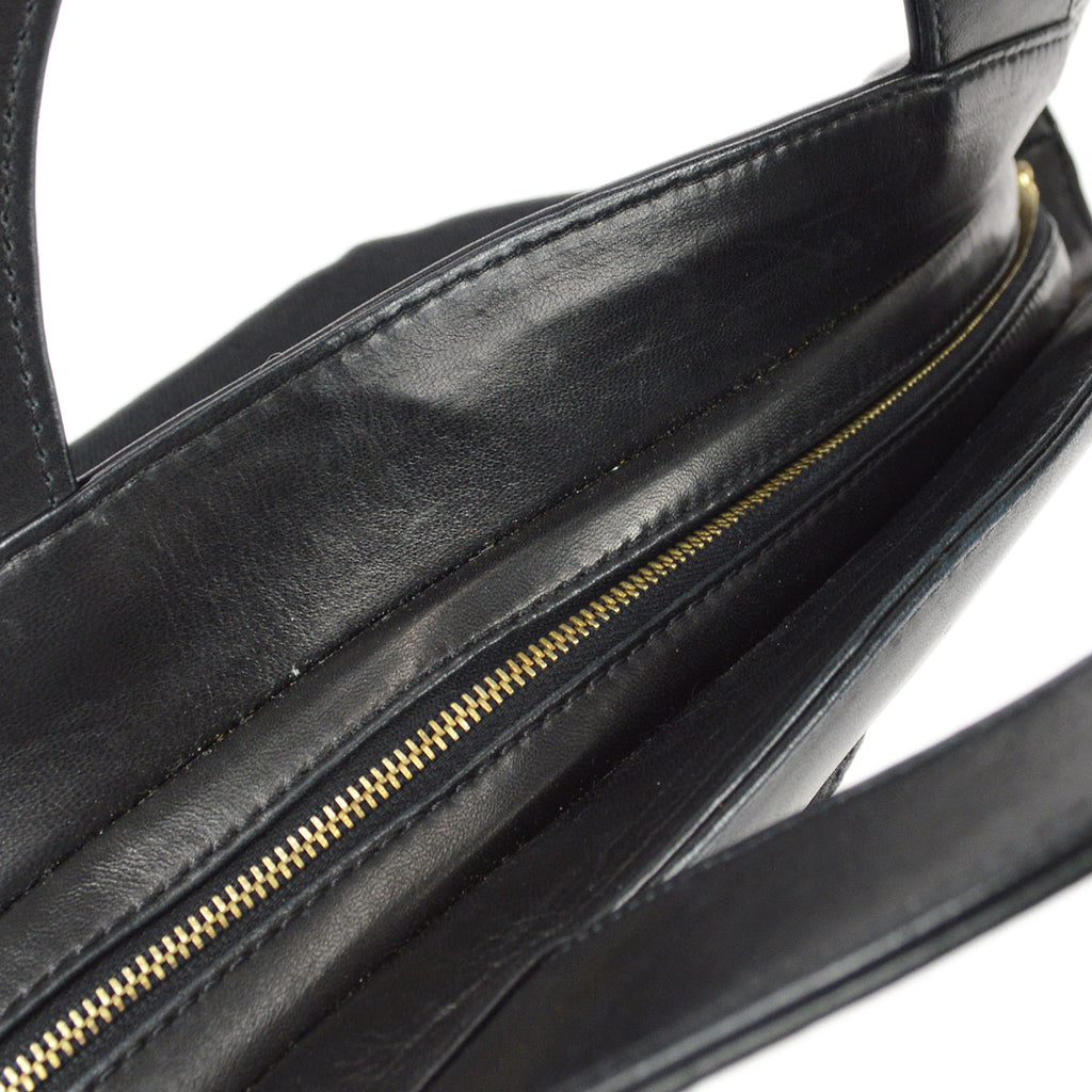 Chanel 2001-2003 Camellia Handbag Black
