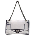 Chanel Double Chain Shoulder Bag Clear Vinyl