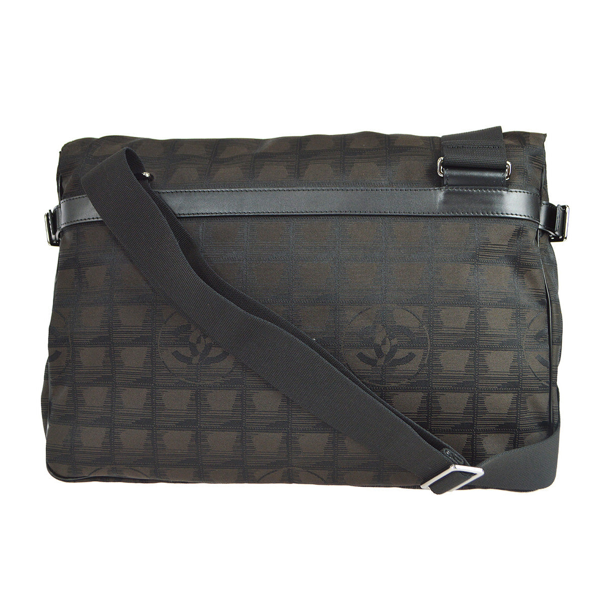 Chanel Travel Line Messenger Shoulder Bag Brown