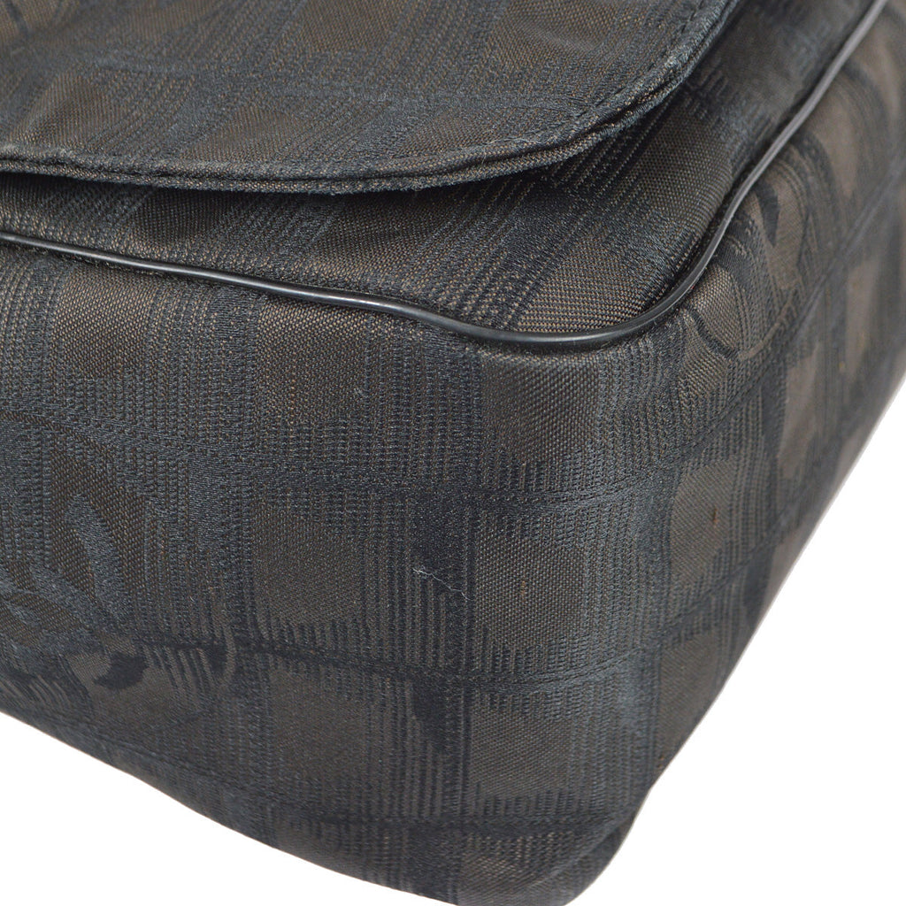Chanel Travel Line Messenger Shoulder Bag Brown