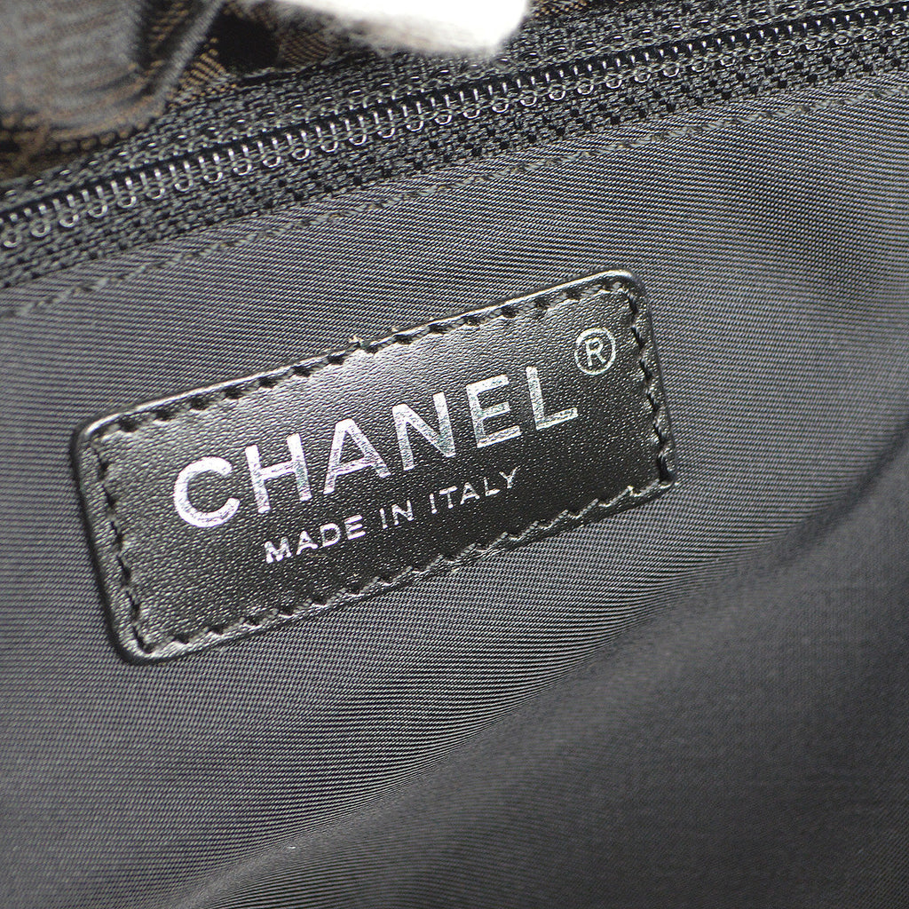 Chanel Travel Line Messenger Shoulder Bag Brown