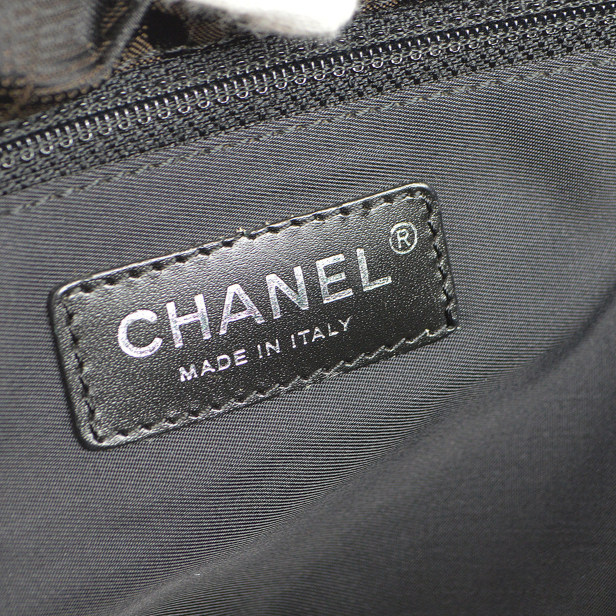 Chanel Travel Line Messenger Shoulder Bag Brown