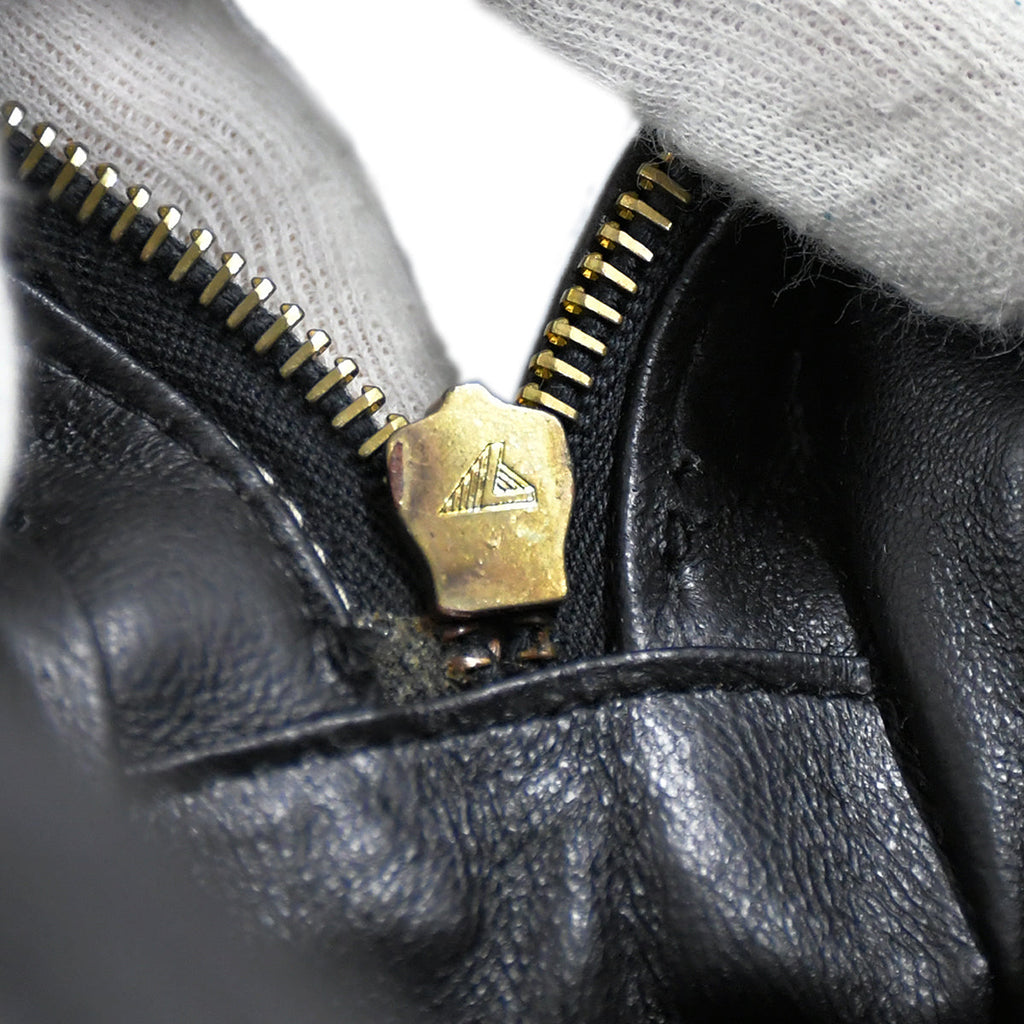 Chanel 1994-1996 Triple CC Camera Bag Large Black Lambskin