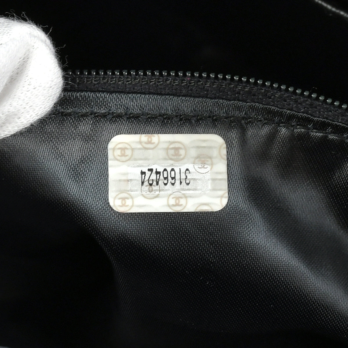 Chanel 1994-1996 Triple CC Camera Bag Large Black Lambskin