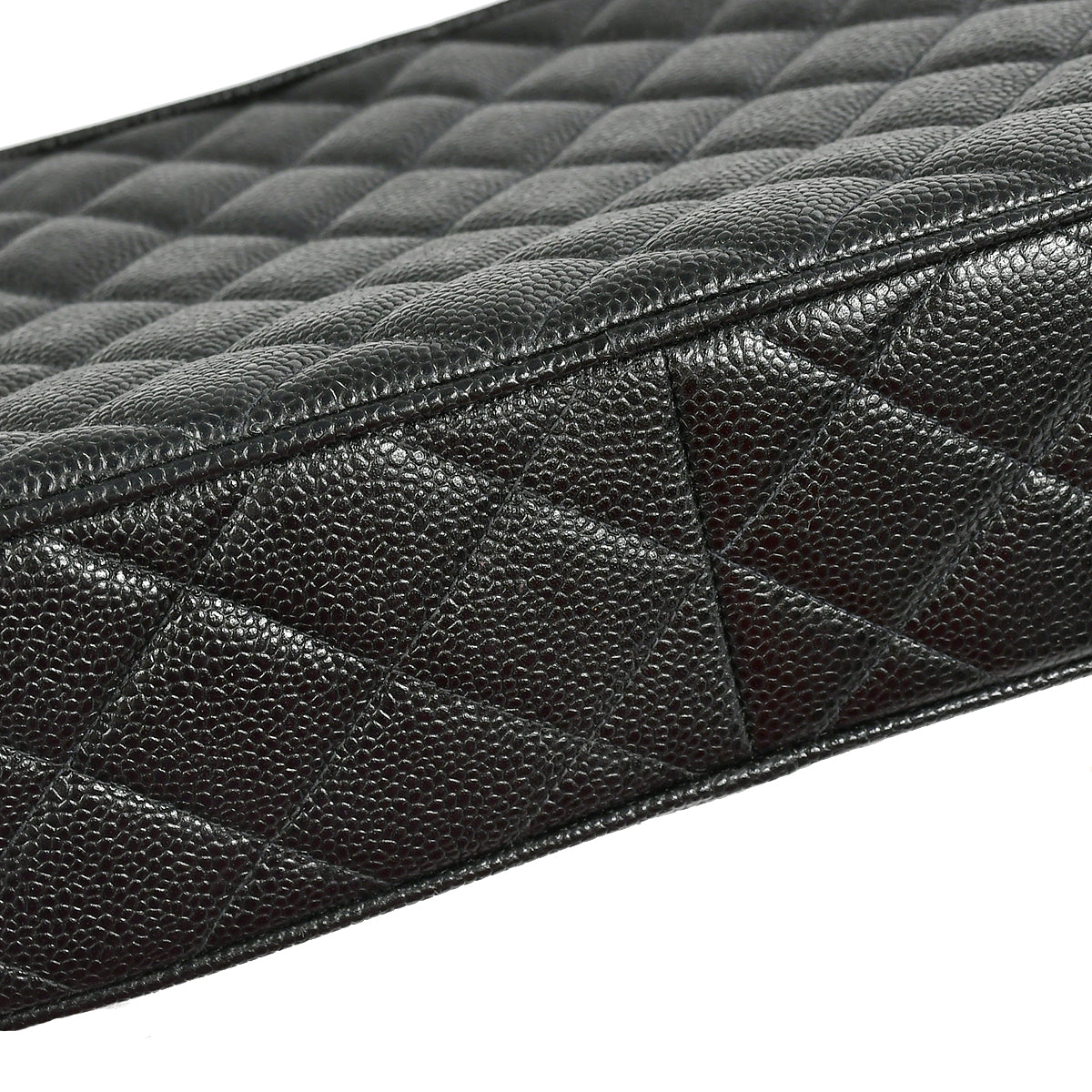 Chanel 1991-1994 Pocket Camera Bag Large Black Caviar