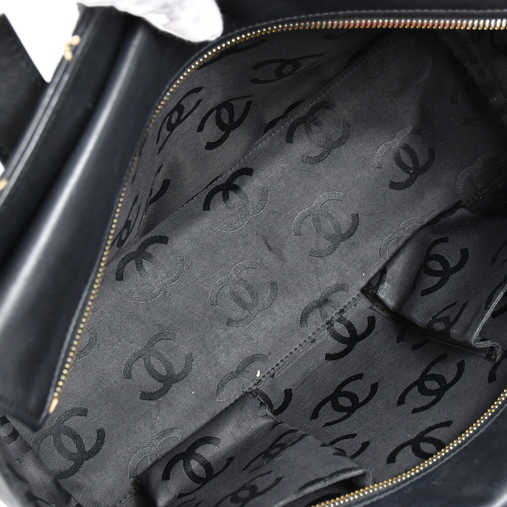 Chanel 2004-2005 Wild Stitch Handbag Black Calfskin