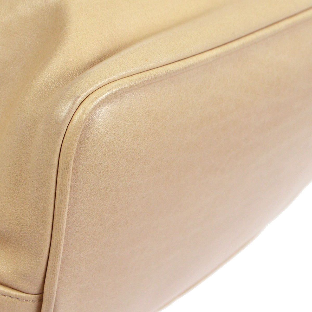 Chanel 1991-1994 Shoulder Bag Beige Lambskin