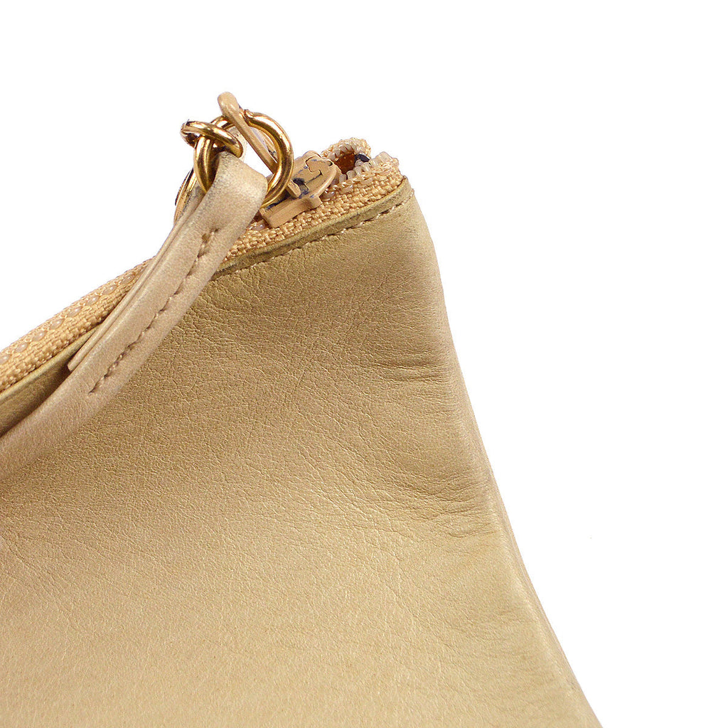 Chanel 1991-1994 Shoulder Bag Beige Lambskin